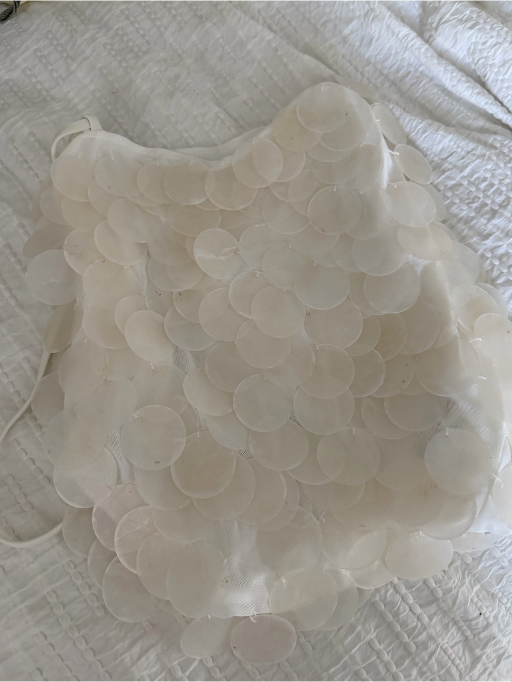 White Fox Athens Aura Ivory Shell Halter Top + Forgiven Aura Matching Skirt - Picture 9 of 9